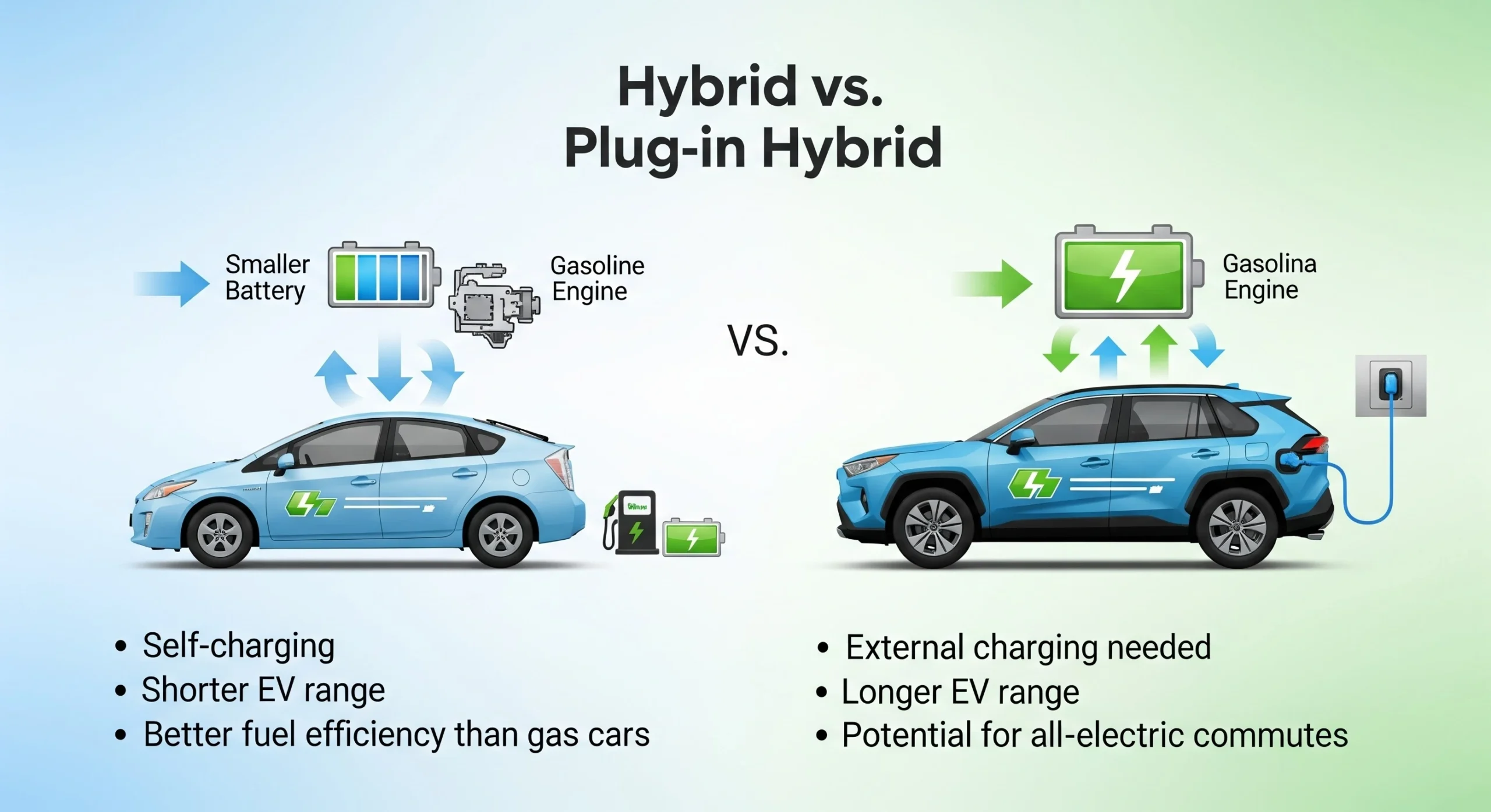 Hybrid vs. Plug-in Hybrid
